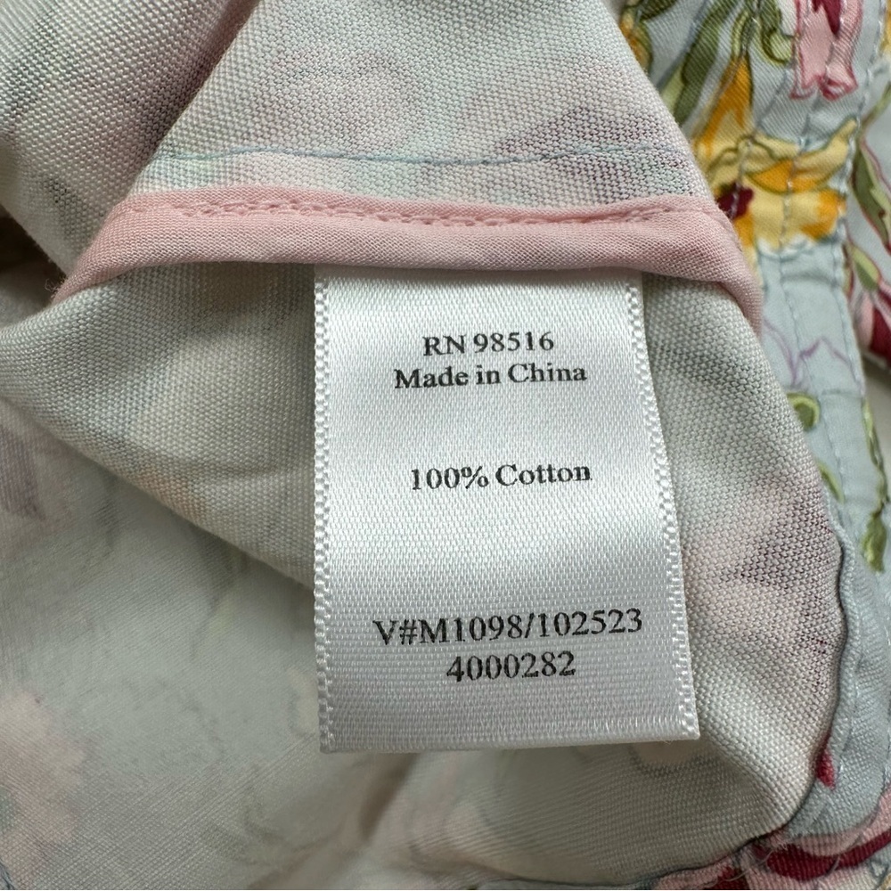 NWOT Coldwater Creek Denim Jacket Women’s 8P Pastel Floral Pockets Cotton - Picture 5 of 8
